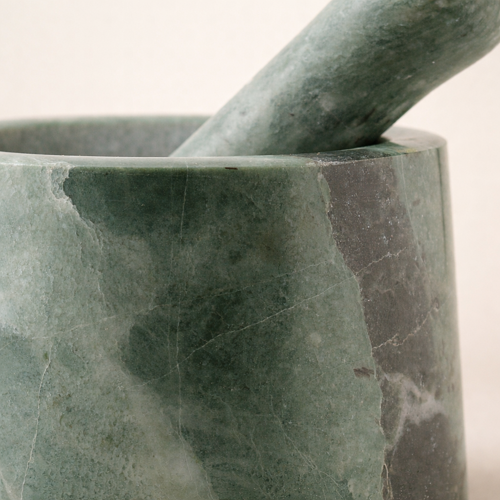 Mörser aus Green Ming – Dunkle Maserung