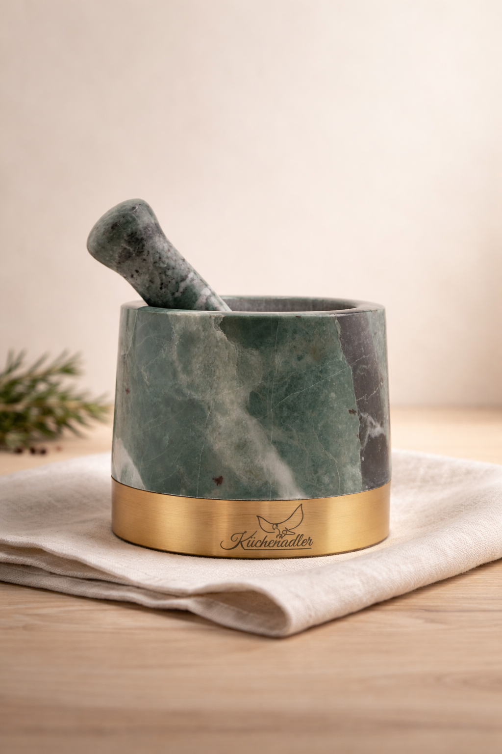 Mörser aus Green Ming – Dunkle Maserung